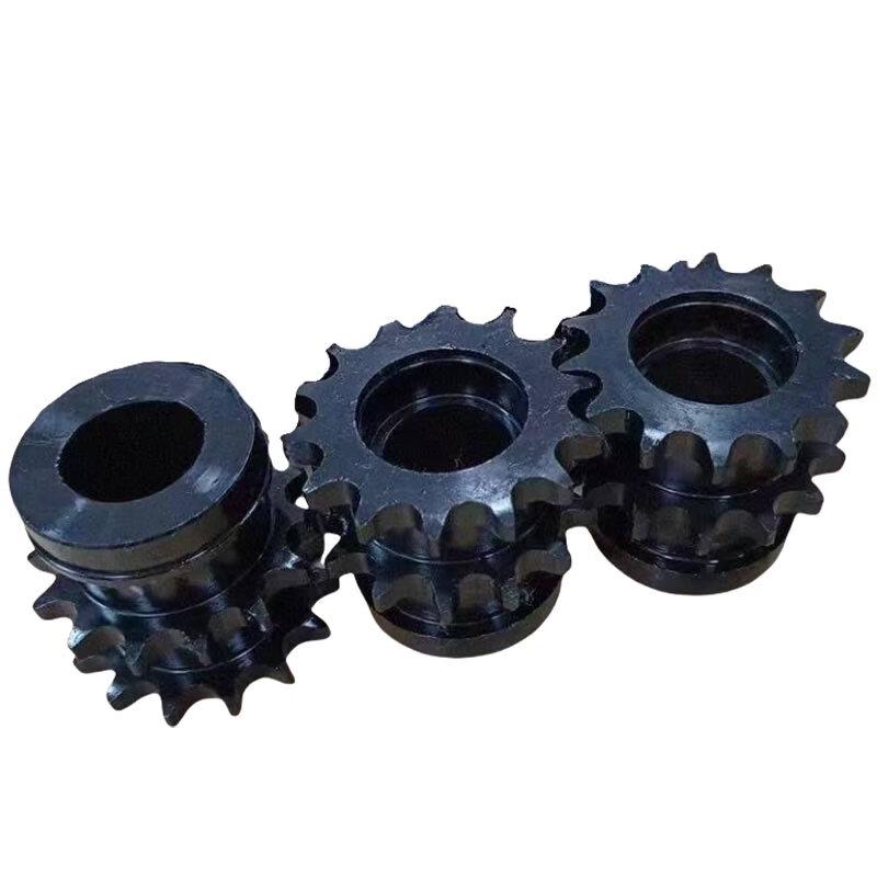 08B Carbon Steel Curved Double-Row Sprocket