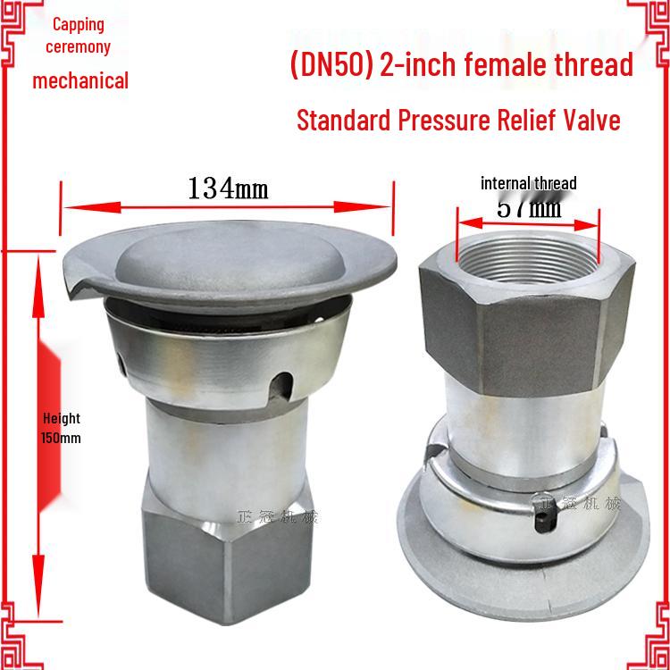 Flame-Arresting Breathable Vacuum Pressure Relief Valve for Gas Station Oil Tank Recovery