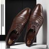 Men's Large Size Formal Leather Shoes for Spring & Autumn - White British Style, Ideal for Business, Studio Photography, Casual, or Wedding Attire.