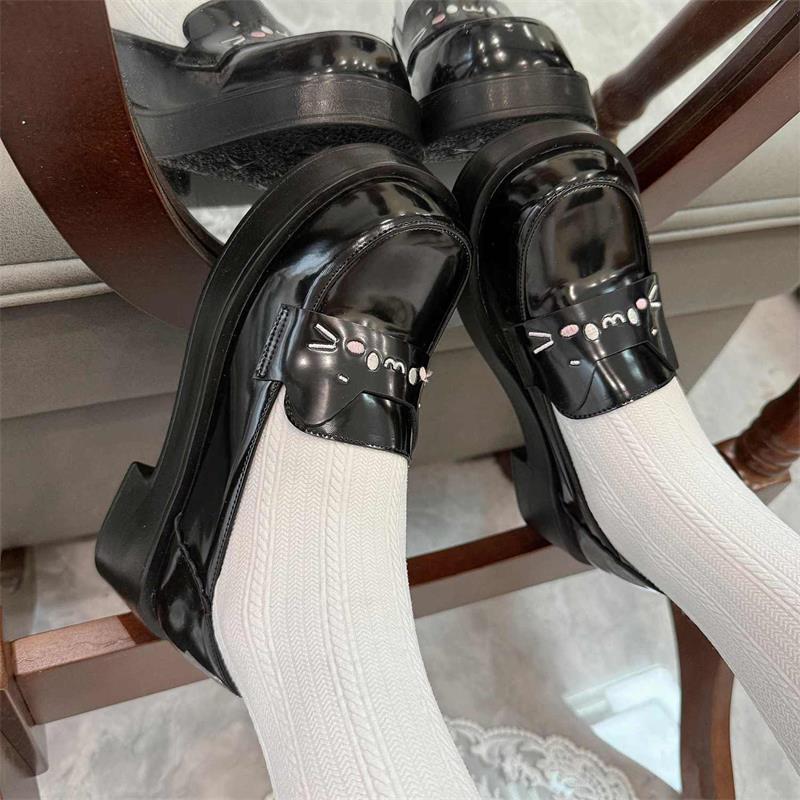 new autumn Japanese soft girl jk small leather shoes student cute college Mary Jane shoes Lolita single shoes