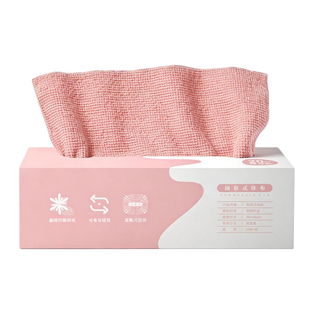 20Pcs/box Home Cleaning Towels Microfiber Towel Absorbent Kitchen Cleaning Dishcloth Non-stick Oil Dish Rags Napkins Tableware