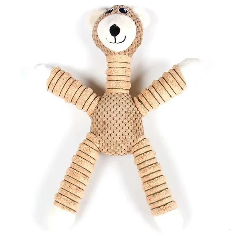 Dog Toys Squeaky Pet Plush Toys For Dogs Wear-Resistant Bite-Resistant Interactive Pet Stuffed Toy For Small Medium Large Dog