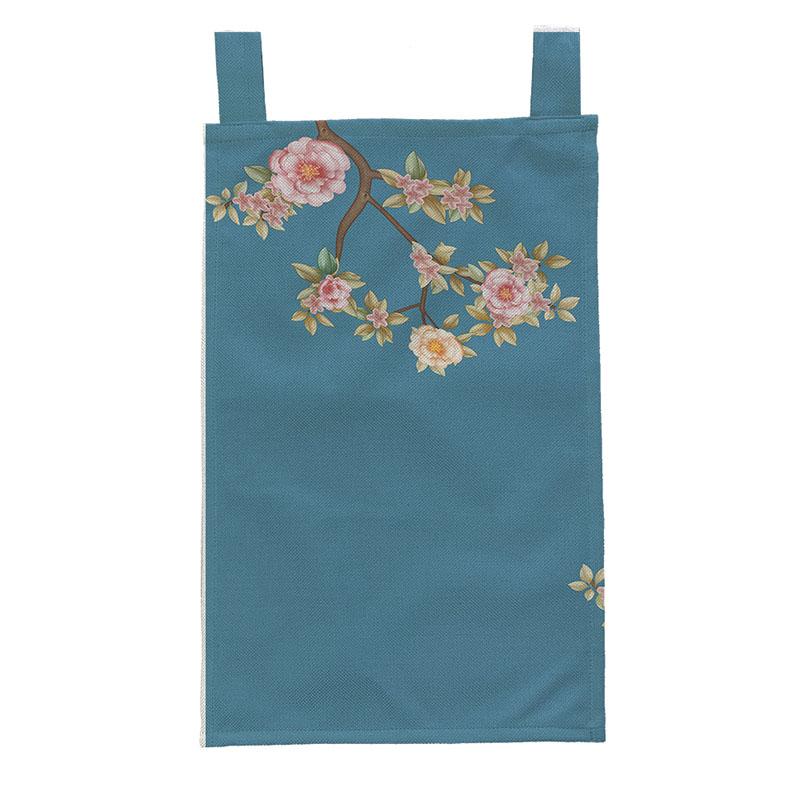 Chinese Ink Style Short Curtain Homestay Restaurant Signboard Teahouse Partition Kitchen Hanging Curtain Noren Decor Drapes