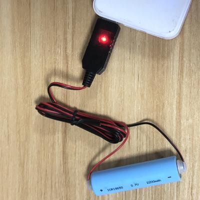 Cavo di Ricarica Magnetico USB per Batterie Ricaricabili 3.7V 14500 16340 26650 Cavo Caricabatterie con Adattatore Type-C