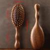 Tykvová rukojeť santalové dřevo vzduchový polštář hřeben airbag nadýchaný hřeben domácí masivní dřevěný hřeben odolný masážní hřeben hlavy