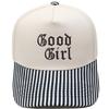 Good Girl Truck Driver Hat Embroidery Vintage Leopard Print Color Matching Baseball Cap European and American Men's Casual