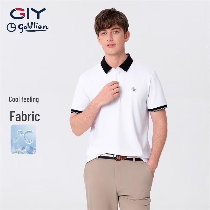 

Goldlion Men s Short Sleeve Cooling Polo Shirt L