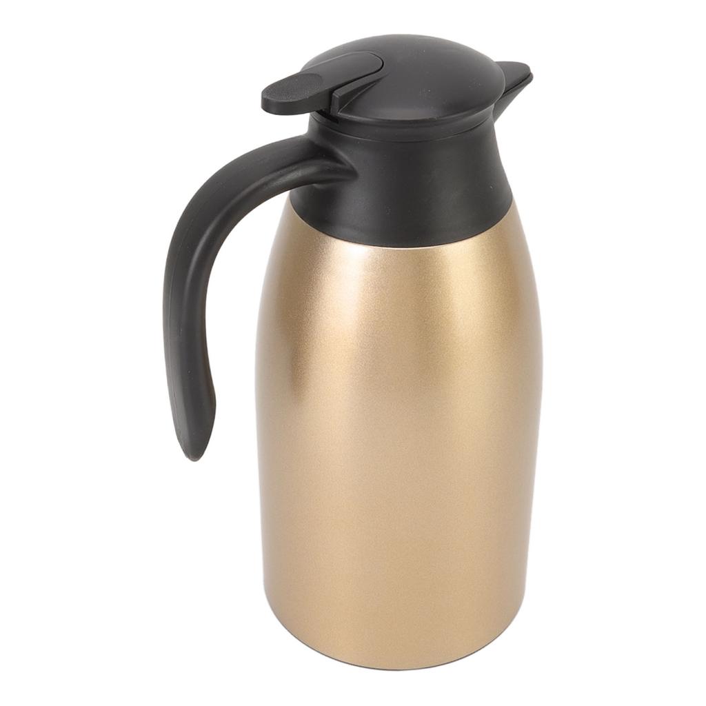 Te Vakuumkanne 304 Rustfritt Stål Lekkasikkert Lokk 2L Kapasitet Bærbart Håndtak Enkel Rengjøring Kaffe Isolert Vakuum