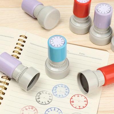 Plastic Clock Dial Stamp Teaching Tool Learning On Watch Plastic Teaching Tools Seal School Supplies.