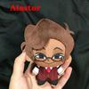 Neueste 10cm Plüsch Cosplay Animation Hotel Hazbin Charakter 3V Vox Alastor Plüschtiere Schlüsselanhänger Tasche Anhänger Anime Plüschtier Puppe
