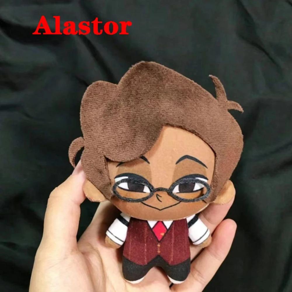 Neueste 10cm Plüsch Cosplay Animation Hotel Hazbin Charakter 3V Vox Alastor Plüschtiere Schlüsselanhänger Tasche Anhänger Anime Plüschtier Puppe