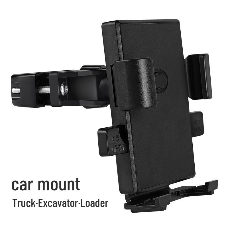 Shockproof Car Phone Holder for Truck & Excavator Handlebar Mount 2026