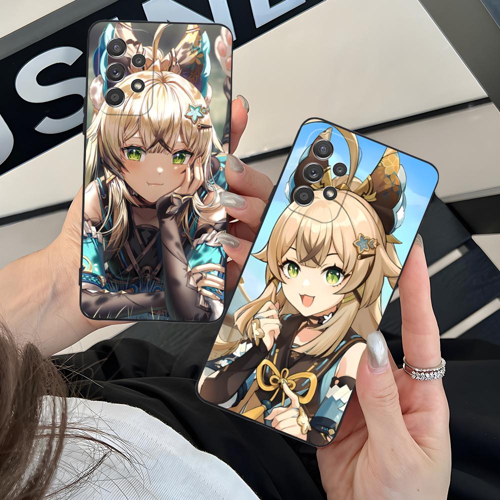 Game GI Kirara Mobile Phone Case for Samsung Galaxy A56 55 54 53 52 51 36 35 34 23 16 15 5G Colorful Cover Pretty Cover Luxury