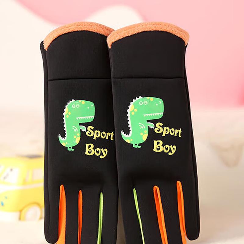 

Kids Luminous Dinosaur Waterproof Warm Winter Gloves