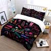 Colorful Makeup Pattern Bedding Bedding Duvet Cover Set Duvet Cover Pillowcases (1 * Duvet Cover 2 * Pillowcases, without duvet insert)