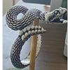Niche personalized rattlesnake unisex ring, design sense animal alloy opening adjustable south snake element