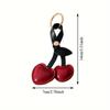 Niedlicher roter Kirsch-Mini-Rucksack Hängender Handtaschen-Anhänger Taschenanhänger Taschen Zubehör