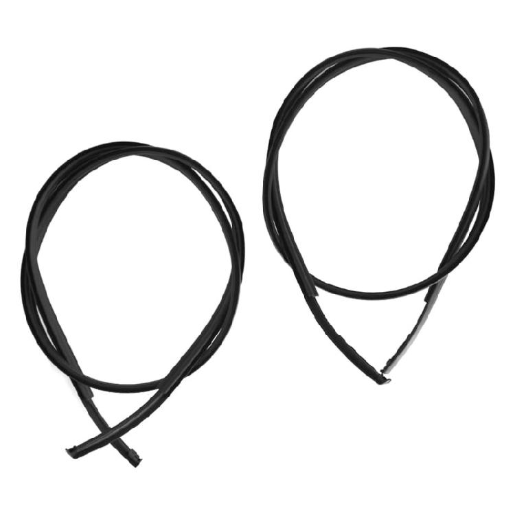2Pcs Roof Rail Weatherstrip Seal Trim EPDM Rubber Roof Drip Channel Seal 75551-52130 for 2007 to 2011 Automotive