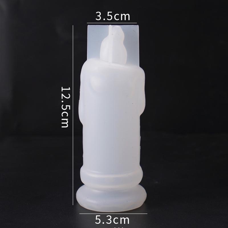 Silicone Soft Candle Light Making Mold Wax Resin Casting Epoxy Mould Craft