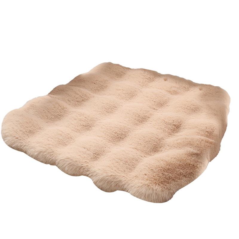 Plyšový bublinkový fleecový polštář na jídelní/kancelářskou židli pro dlouhé sezení