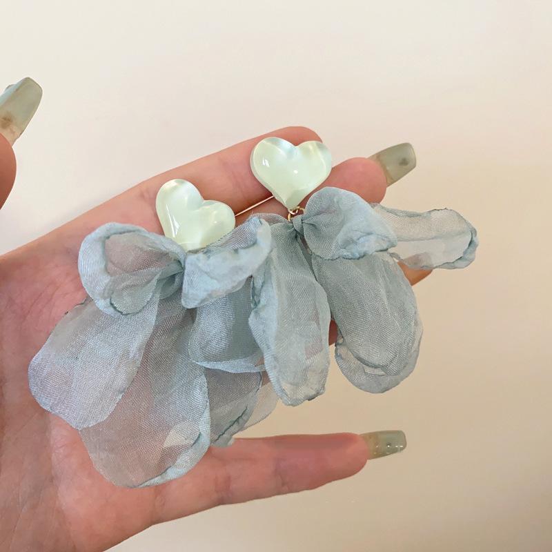 

Любовь Цветок Сетка Серьги Лето Маленькие Свежие Милые Серьги Мода Девушка Сердце Универсальные Серьги