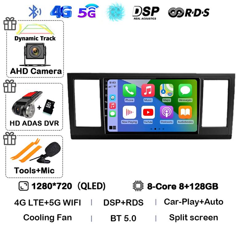 Android 14 Auto Carplay Car Radio For VW Volkswagen Caravelle 6 T6 2015 2016 2017 2018 2019 2020 Multimedia Player GPS WIFI+4G