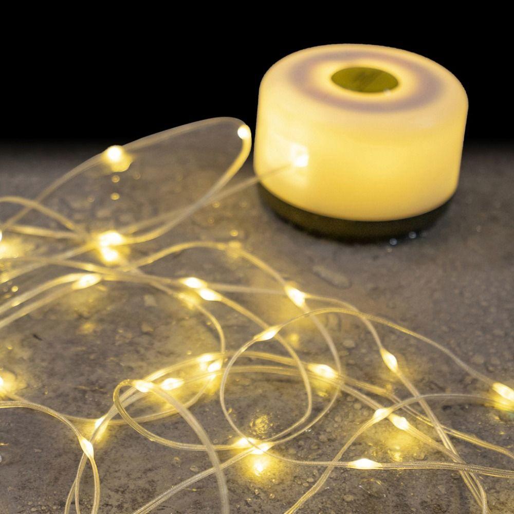 10M Outdoor Camping Lamp USB Charging Waterproof LED Fairy Lights with 8 Modes Folding Christmas Lights String Outdoor