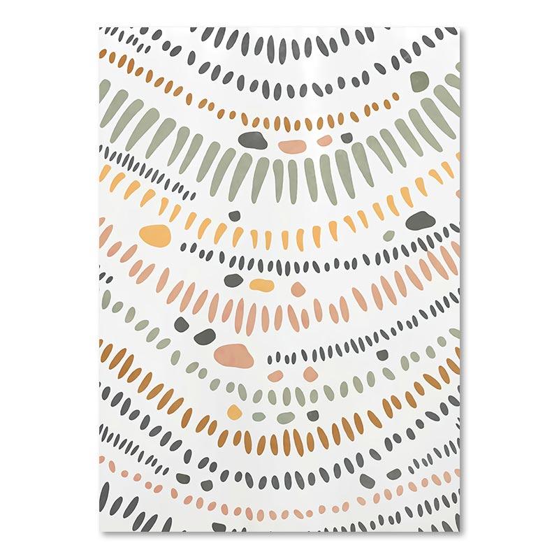 Бохо абстрактные листья холст картины монстера радуга солнце постеры скандинавские настенные художественные картины для гостиной принты для домашнего декора 21x30cm No Framed