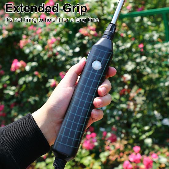 1 Set Electric Watering Sprayer Extendable Handle Stainless Steel USB Rechargeable Handheld Sprayer Wand for Garden