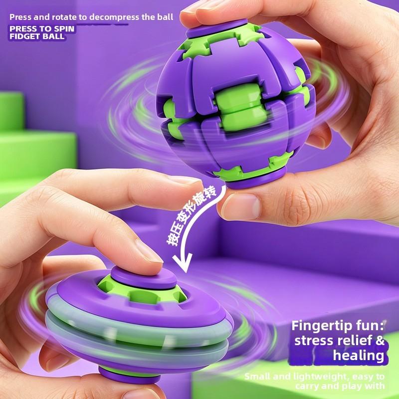 Stress Relief Ball With 3d Printing Rotating Design For Kids And Adults