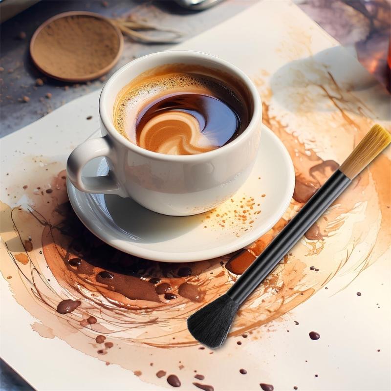 4PCS Coffee Grinder Brush Set with Nylon Bristles Cleaning Accessories Suitable for Cleaning Brew Head and Drip Tool