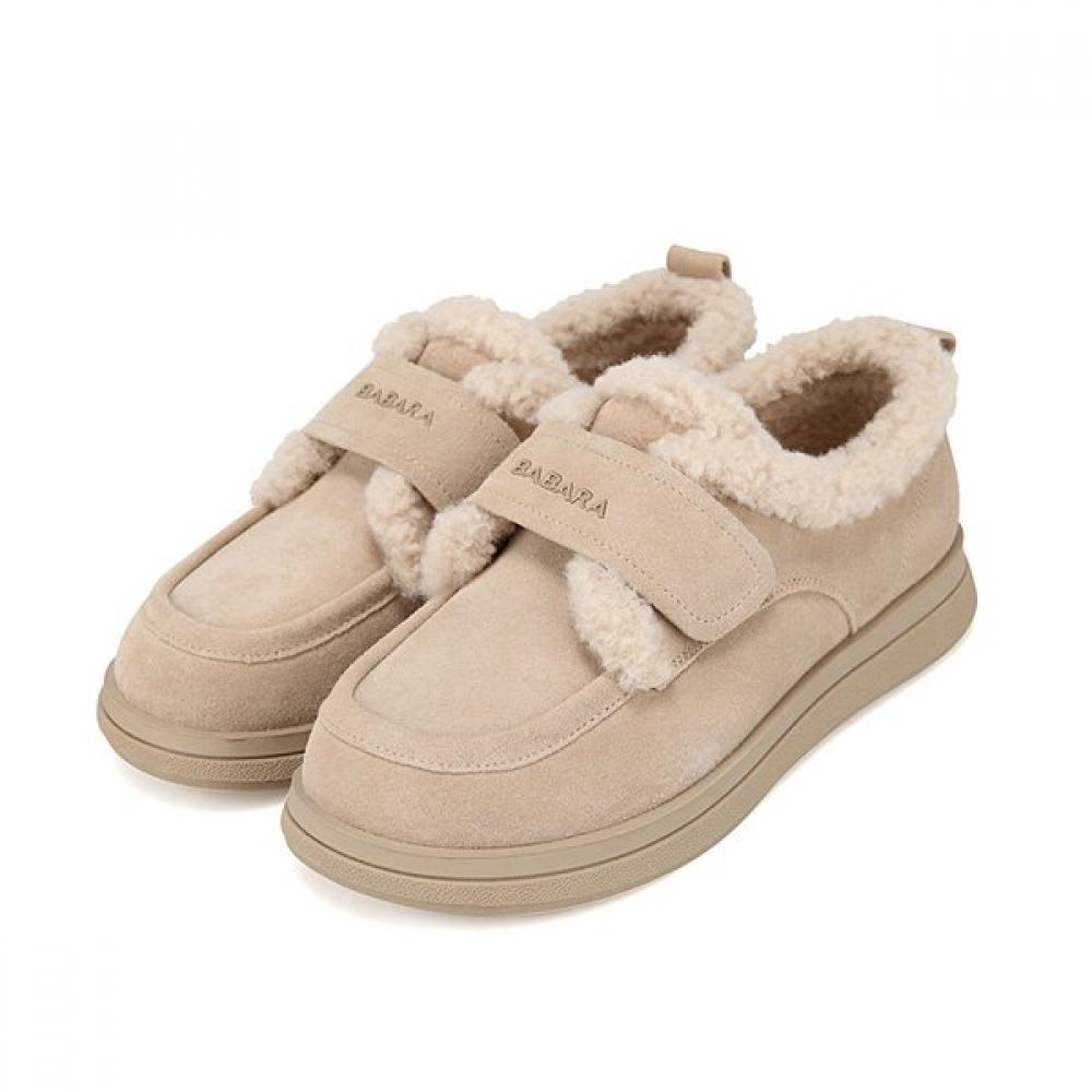 Barbara Leather Suede Fur Velcro 3cm Sneakers Bbi557be 250mm 11070₽