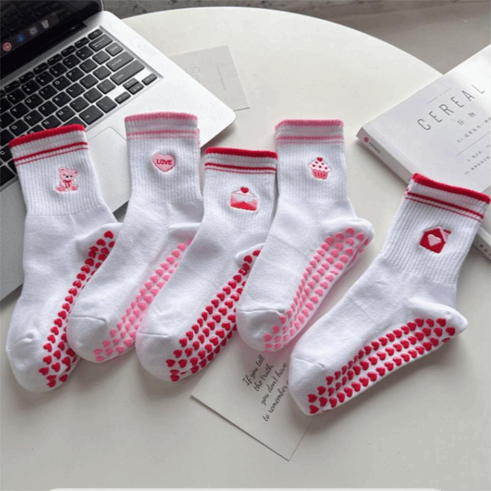 Breathable Pilates Socks Cotton Mid Tube Socks New Yoga Socks Women