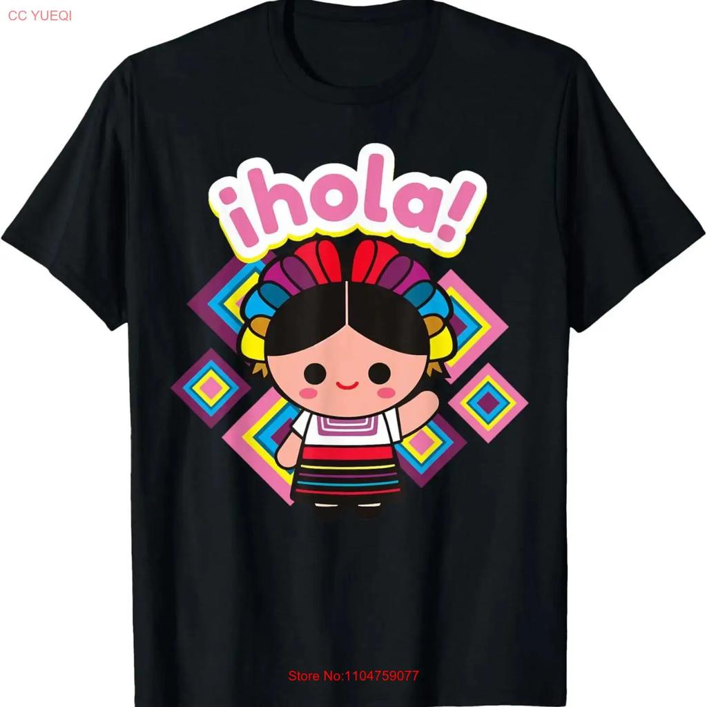 Mexikaner Otomi Maria Lele Stoffpuppe Mexikanisch Mazahua T-Shirt vintage Gewaschen Stilvoll Lässig Unisex Leicht Atmungsaktiv