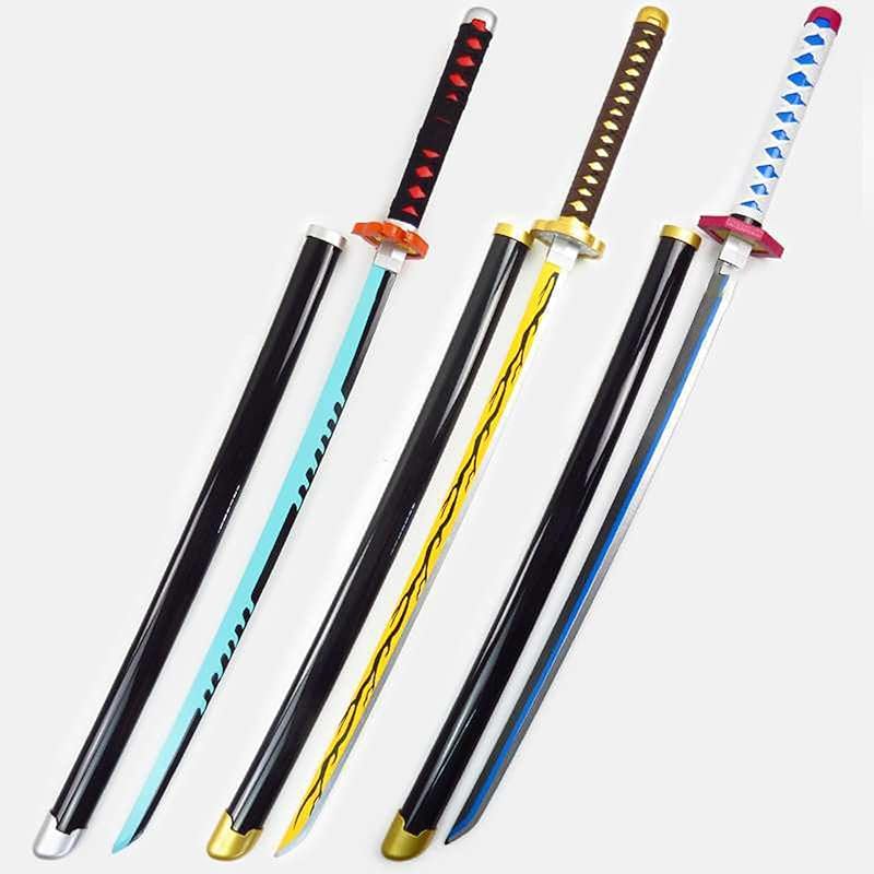 Espada Nichirin de Demon Slayer para Adultos, Nova Lâmina de Bambu ABS, Alta Qualidade Demon Slayer, Espada Réplica de 104cm, Item de Cosplay, Presente de Aniversário (Tomioka