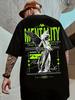 New Trendy Men's Personalized Angel Letter Printed Comfortable and Breathable Round Neck T-shirt Outdoor Street Casual Top