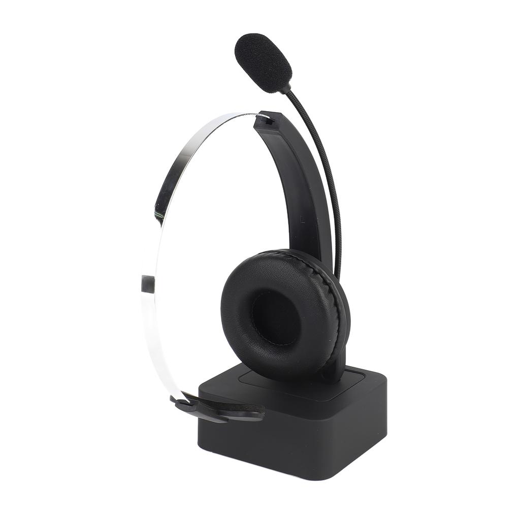 Single Ear Headset Lightweight Rotatable Microphone Rechargeable Bluetooth Headphones