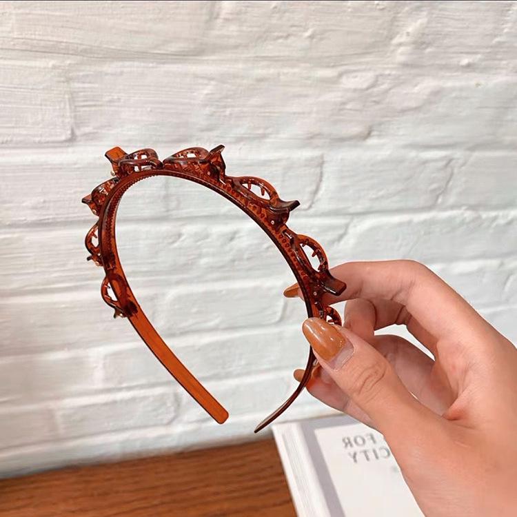 Multi-layer Braided Hairpin Headband for Styling Hair and Bangs