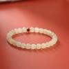 New Natural Hetian Jade Ethnic Style Bracelet Simple Jade and Southern Red Agate Bracelet As a Gift for a Girlfriend
