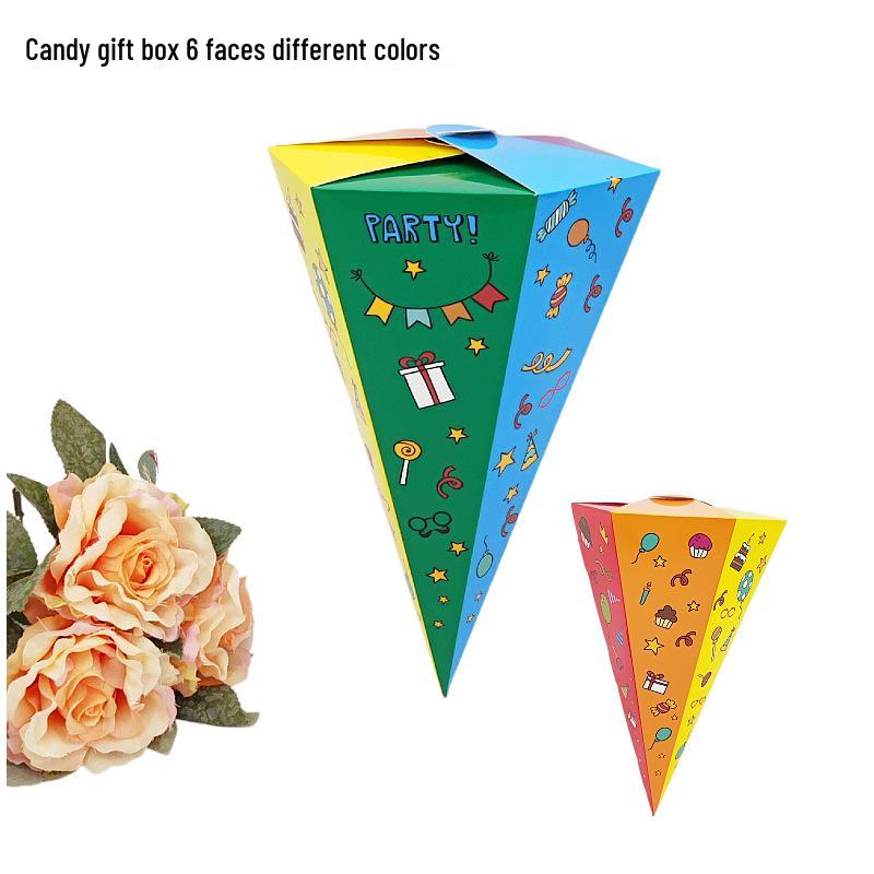 Large Ice Cream Cone Candy Gift Box for Parties & Weddings Pack of 10