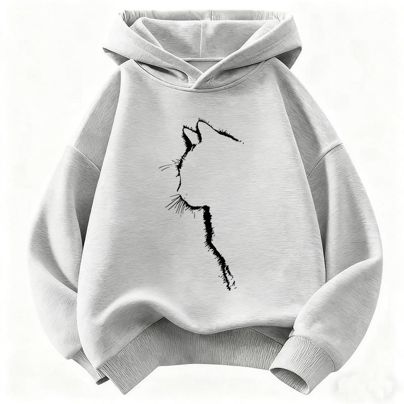 Cute Hoodie Manga Kids Cat Children's Sweatshirt Cute Harajuku Hoody for Boys Girls Autumn Winter Casual hoodies
