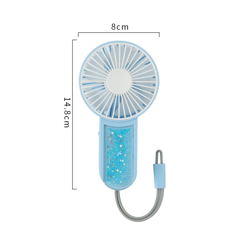 Rechargeable Handheld Mini Portable Fan Creative Small Fan Pocket Handheld Fan Charging Convenient Lantern Fan
