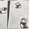 Imabari Towel Bath Set of Animal Print Gentle on Ideal for Made in Nap Time Towels, 2, (Panda Pattern), 60x120cm, 100% Cotton, Skin, Daycare, Babies,