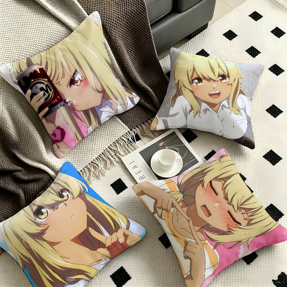 1pc Kana Higa Anime Characters Pillow Case Fashion Square Pillowcase Bedroom Sofa Room Ins Decoration Leisure