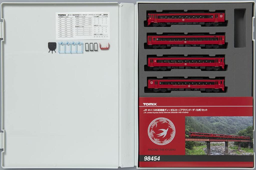 TOMIX N Gauge JR Kiha 185 Series Around the Kyushu Set 98454 Railway Model Diesel Car Red
