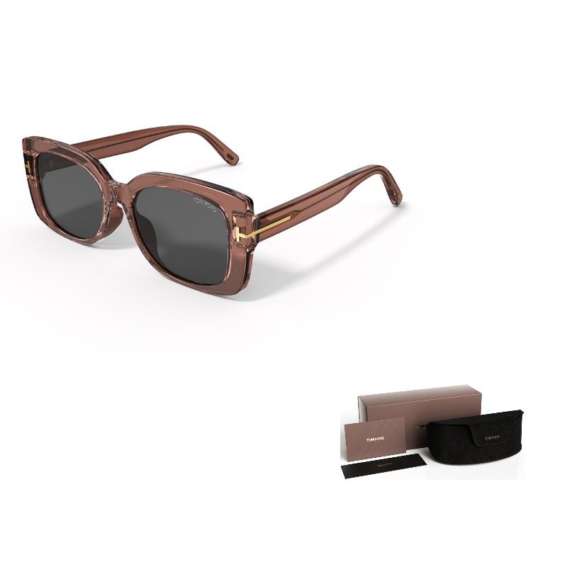TF Montatura Grande Occhiali da Sole Quadrati Protezione UV Occhiali da Sole Unisex FT1170-K