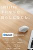 ELECOM SHELLPHA Wireless 5 Bluetooth and To 3 Mouse, Quiet, Buttons, 2.4GHz Compatible, Multi-Pairing (Up Devices), Small, White, M-SH21MBSKWH