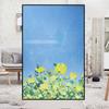 Pastorale Style Oil Painting Window Film Small Fresh Plants Glass Sticker Privacy Protection Static Stained Glass Films Decor