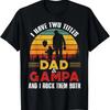 Ich habe zwei Titel Papa und Gampa T-Shirt Lustiges Vatertags-T-Shirt