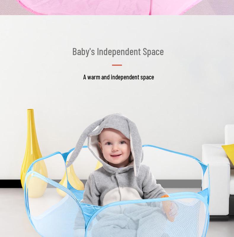 Hexagonal Children's Mesh Ocean Ball Tent and Animal Fence